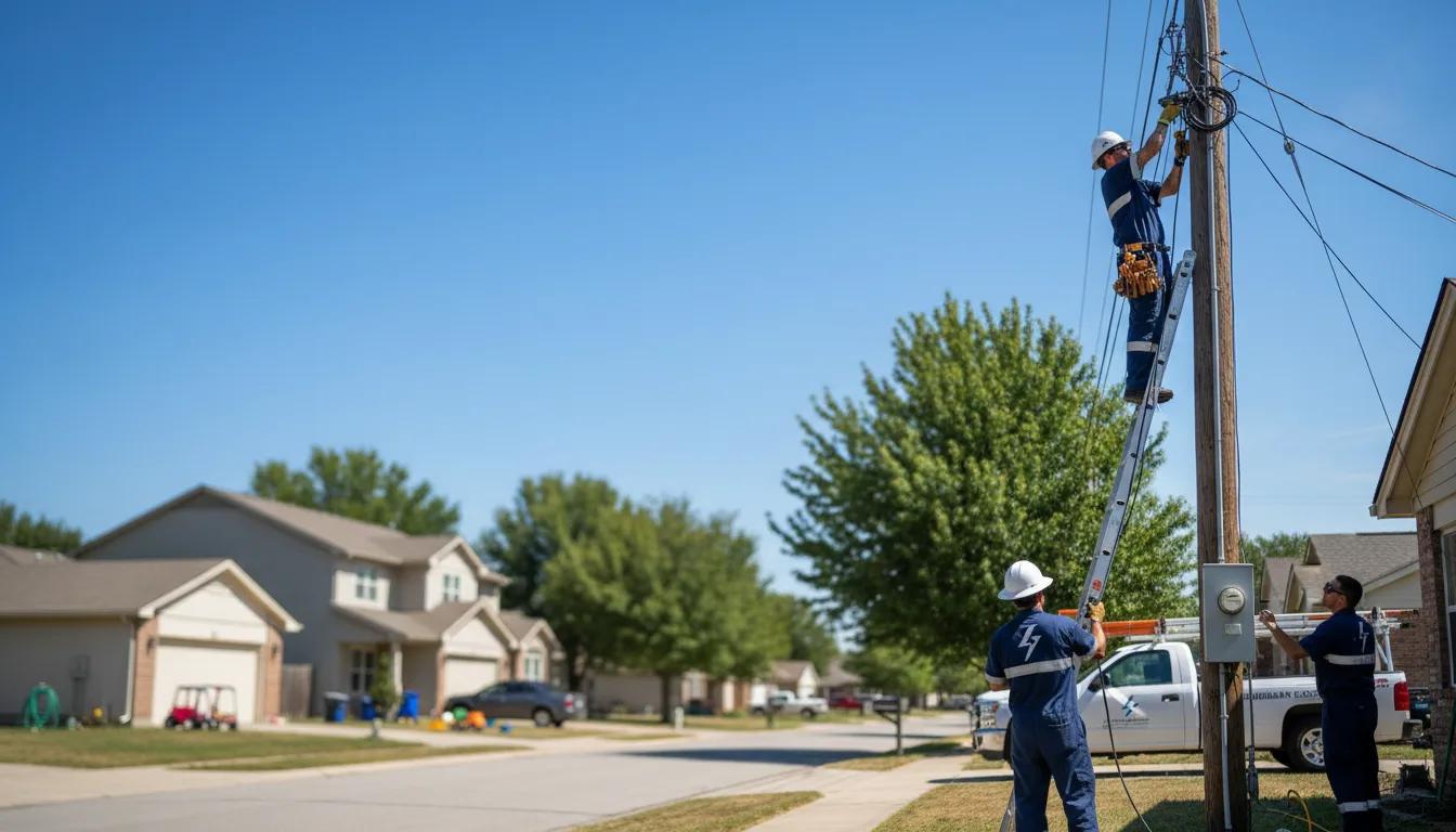 Residential electrician providing installation services in Louvale, GA
